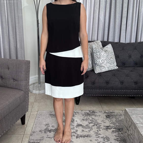 Lauren Ralph Lauren Dresses & Skirts - Lauren Ralph Lauren black and white sleeveless cocktail dress